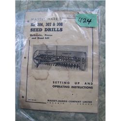 Massey-Harris 306, 307 & 308 Seed Drills