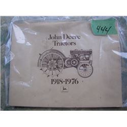 John Deere Tractors 1918-1976 Commermorative Book