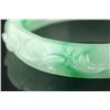 Image 4 : Chinese Apple Green Jadeite Carved Ruyi Bangle
