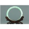 Image 5 : Chinese Apple Green Jadeite Carved Ruyi Bangle