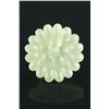 Image 2 : Chinese 19th C. White Jade Carved Flower Button