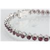 Image 2 : Sterling Silver Ruby (5.0ct) Bracelet CVR $900
