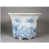 Image 4 : Pair Qing Dynasty Blue & White Porcelain Planters