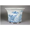 Image 5 : Pair Qing Dynasty Blue & White Porcelain Planters