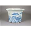 Image 8 : Pair Qing Dynasty Blue & White Porcelain Planters