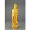 Image 1 : Chinese Boxwood Carved Figure of Guanyin