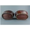 Image 7 : Antique Chinese Wooden Rice Containers 2pcs