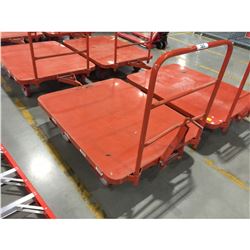 ORANGE 4FT X 5FT 4 WHEEL INTERLOCKING WAREHOUSE CART