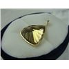 Image 2 : 14KT YELLOW GOLD NATURAL SMOKEY QUARTZ PENDANT WITH ONE SMOKEY/ CITRINE QUARTZ, APPROX 16.30CARAT