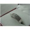 Image 2 : LADIES STERLING SILVER DIAMOND SET PINKIE OR DRESS RING WITH 110 DIAMONS, APPROX 0.30CARATS