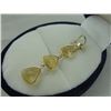Image 2 : 10KT YELLOW GOLD NATURAL CITRINE QUARTZ PENDANT WITH 3 CITRINE QUARTZ, APPROX 5.15CARAT