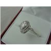 Image 2 : LADIES STERLING SILVER DIAMOND SET DRESS RING WITH 22 DIAMONDS, APPROX 0.13CARAT