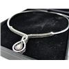 Image 3 : DOUBLE INFINITY BLACK AND WHITE DIAMOND NECKLACE WITH 25DIAMONDS. INCLUDES $650 CERTIFICATE