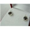 Image 3 : BRAND NEW BROWN TOPAZ AND DIAMOND STUD EARRINGS. STERLING SILVER. 2CT. INCLUDES $275 CERTIFICATE