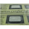 Image 2 : 5X .999 SOLID SILVER TITANIC COMMEMORATIVE BULLION BARS. CERTIFIED. TAX EXEMPT