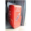 Image 2 : VINTAGE 1950S PHILCO SINGLE DOOR REFRIGERATOR CUSTOM PAINTED WITH COCA COLA MOTIF