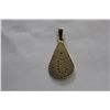 Image 2 : 18KT GOLD AND DIAMOND J PENDANT