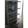 Image 1 : 5 TIER GLASS AND WOOD DISPLAY SHELF