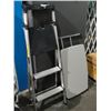 Image 1 : SMALL 4' STEP LADDER AND SMALL FOLDING UTILITY TABLE