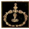 Image 1 : A late 18th Century filagree collar and pendant, set with rose and rough cut diamonds (has numero...