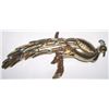 Image 1 : Rhinestone Gold Colored Peacock Stamped "Coro" Pin