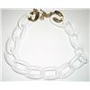 Image 1 : White Metal Chain Necklace
