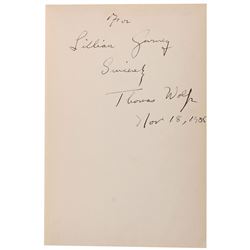 Thomas Wolfe