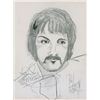 Image 1 : Paul McCartney and John Lennon Signed Sketches