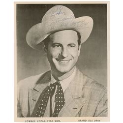 Hawkshaw Hawkins and Cowboy Copas Pair of Signed Photographs