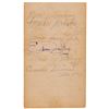Image 1 : Jazz Musicians Signed Notepad: Webster, Lunceford, and Basie