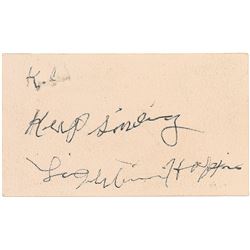 Lightnin’ Hopkins Signature