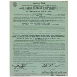 Otis Redding Signed Document