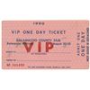 Image 2 : Stevie Ray Vaughan’s Signed Backstage Pass and Ticket