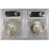 Image 2 : 2004 & 2005 AMERICAN SILVER EAGLES, PCGS MS-69