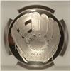 Image 2 : 2014 BASEBALL HALL OF FAME SILVER DOLLAR, NGC PROOF-69 ULTRA CAMEO
