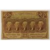 Image 1 : 1862 TWENTY FIVE CENT US POSTAGE NOTE VF