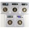 Image 2 : 5 KENNEDY HALF DOLLARS PCGS ALL PR 69 DCAM: 1983-S, 1984-S, 1992-S, 1994-S &
