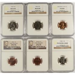 COLLECTORS LOT:  ROOSEVELT DIME NGC 1988-S PF 69 U.C.; JEFFERSON NICKELS: