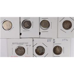 MIXED LOT OF DIMES AND HALF DIMES