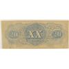 Image 2 : 1863 $20 CONFEDERATE STATES OF AMERICA NOTE (T-58) F/VF