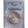 Image 1 : 1878 (7/8 TF) MORGAN DOLLAR PCGS MS-62 (WEAK)