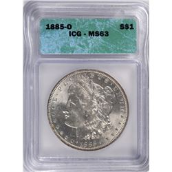 1885-O MORGAN DOLLAR ICG MS-63