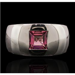 18KT White Gold 1.40ct Pink Tourmaline Ring