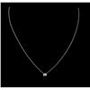 Image 1 : 14KT White Gold 0.25ct Diamond Necklace