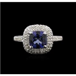 14KT White Gold 2.80ct Tanzanite and Diamond Ring