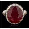 Image 1 : 14KT Yellow Gold 8.66ct Ruby and Diamond Ring