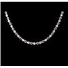 Image 2 : 14KT White Gold 6.92ctw Diamond Necklace