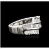 Image 2 : 14KT White Gold 1.01ctw Diamond Ring