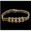 Image 1 : 14KT Yellow Gold 1.12ctw Diamond Bracelet