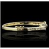 Image 2 : 14KT Yellow Gold 1.51ctw Diamond Bangle